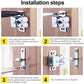 Loquet de Porte en Acier Inoxydable - Fermeture Double Rouleau pour Armoires