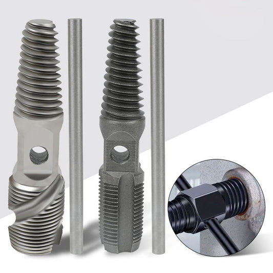 Kit d'extracteur de réparation de filetage de tuyau à double usage