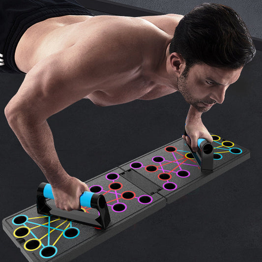 Planche de musculation pliable et multifonctionnelle pour l'entraînement