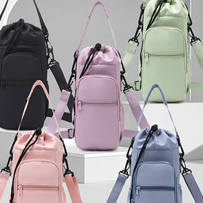 🌊Remise exclusive de 50 % !🎒 Sacoche pour bouteille d'eau avec compartiment pour téléphone portable – Parfaite pour les activités de plein air et le quotidien🌲 | Isotherme, grand espace de rangement et double sangle de transport✨