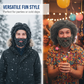 📢📢50 % de réduction !! ⏰ Chapeau Punk avec Perruque et Barbe Tricotée – Style Unique, Prêt à Porter & Accessoire de Déguisement 💥