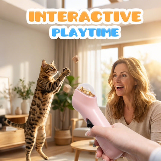 Lanceur et distributeur interactif de friandises pour animaux