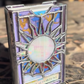 Porte-cartes de tarot irisé mystique