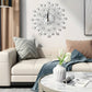 ✨60 % DE RÉDUCTION🕰️ Horloge murale créative en strass – Silencieuse, minimaliste et luxueuse pour le salon, la salle à manger et l'entrée ! 💎🏡