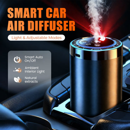 Smart Car Air Diffuser with Light & Adjustable Modes