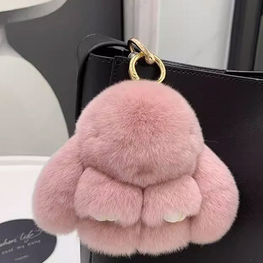 📢 60% DE RÉDUCTION !! ⏰ Pendentif Porte-clés en Lapin Peluche – Ultra-Doux, 8 Couleurs & Design Craquant 🐰