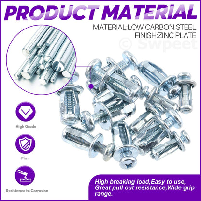 ❄️ PROMO FLASH : 50% DE RÉDUCTION ! 🔩 Chevilles Métalliques pour Cloisons Sèches – Acier au Carbone – Expansion Robustes for Étagères & Fixations Murales 🛠️