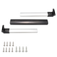 🚐🔧🏕️ PROMO -50% ! Barre de Poignée en Aluminium pour Porte Moustiquaire de Camping-Car – Télescopique 55-73 cm, Installation Facile