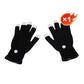 Gants tricotés à bouts de doigts lumineux à LED