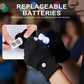 Gants tricotés à bouts de doigts lumineux à LED