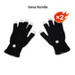 Gants tricotés à bouts de doigts lumineux à LED