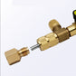 🔧❄️✨ PROMO -50% ! Outil de Retrait de Noyau de Valve Climatisation – Laiton, Double Ports SAE & 10 Noyaux Inclus