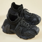 Chaussures de marche décontractées en tricot à enfile