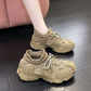 Chaussures de marche décontractées en tricot à enfile