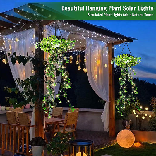 🌿 50% DE RÉDUCTION ☀️ Lampe suspendue solaire en herbe de Milan – Éclairage d'ambiance autonome & décoration extérieure – Naturelle, sans câble & parfaite pour jardin, balcon ou terrasse 🌙