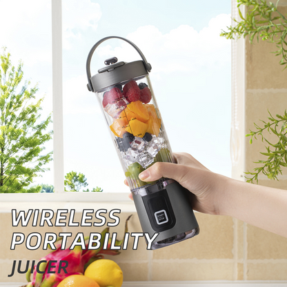 🌀【Offre limitée – 50 % de réduction】🥤 Mixeur à smoothies sans fil – 10 lames, USB-C, 600 ml – des smoothies et des milk-shakes parfaits – partout et en un clin d'œil !