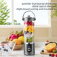 🌀【Offre limitée – 50 % de réduction】🥤 Mixeur à smoothies sans fil – 10 lames, USB-C, 600 ml – des smoothies et des milk-shakes parfaits – partout et en un clin d'œil !