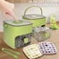🧊 50% DE RÉDUCTION! 🔥 Machine à Glaçons Portable avec Couvercle & Boîte de Rangement – 48 Glaçons, Design Compact & Parfaite Pour Les Fêtes 🏖️