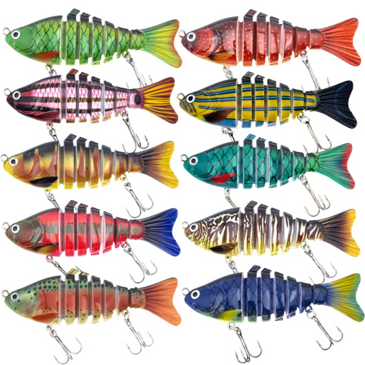 🎣 50% DE RÉDUCTION! 🐟 Leurre de Pêche Natatoire Bionique Multi-Segmenté – Mouvement Réaliste, Design Attractif & Idéal Pour Capturer Les Gros Poissons 🌊