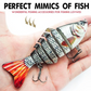 🎣 50% DE RÉDUCTION! 🐟 Leurre de Pêche Natatoire Bionique Multi-Segmenté – Mouvement Réaliste, Design Attractif & Idéal Pour Capturer Les Gros Poissons 🌊