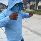 Sweat à capuche léger pour homme, à séchage rapide et avec protection UV