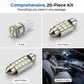 🚗💨 50 % DE RÉDUCTION – Kit de 20 éclairages LED universels pour l'intérieur de votre voiture | Télécommande RGB, installation facile