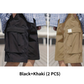 Short cargo décontracté pour homme à taille élastiquée