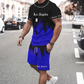 👕 50 % DE RÉDUCTION EN CE MOMENT ! 🔥 Ensemble t-shirt et short à imprimé graphique pour homme – Tissu doux, design audacieux, idéal pour les journées d'été ☀️