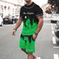 👕 50 % DE RÉDUCTION EN CE MOMENT ! 🔥 Ensemble t-shirt et short à imprimé graphique pour homme – Tissu doux, design audacieux, idéal pour les journées d'été ☀️