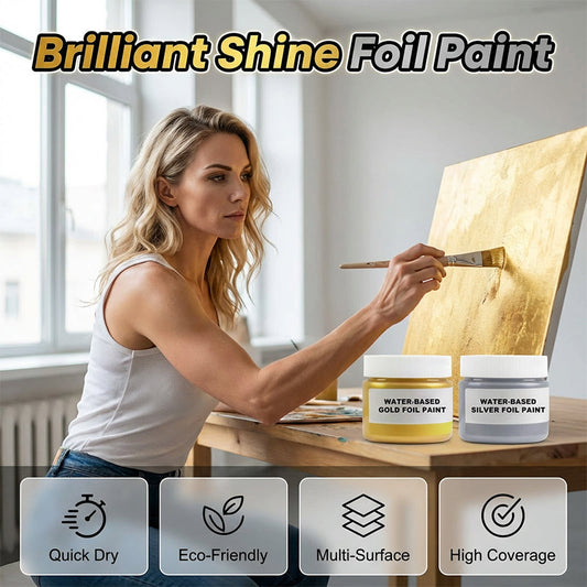 Peinture à la feuille d'or à base d'eau