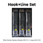 Pre-Rigged Carbon Steel Fishing Hooks Set