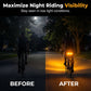 🚴 50 % DE RÉDUCTION ! 🔦 Clignotant sans fil pour vélo – Rechargeable, étanche et idéal pour plus de sécurité la nuit 💡
