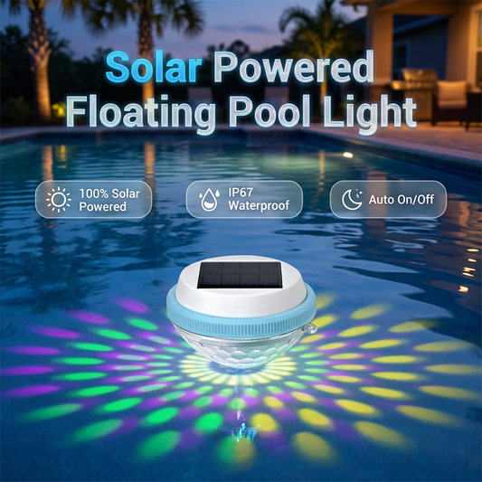 Lampe LED solaire flottante pour piscine