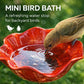 🐦🌸 Fleur en métal avec bain d'oiseaux – Une superbe décoration de jardin tout-en-un !