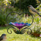 Mangeoire à oiseaux florale en forme de cœur