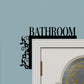 Panneau décoratif pour salle de bain à motif floral