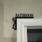 Panneau décoratif pour salle de bain à motif floral