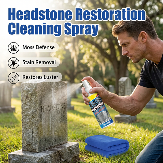 ⏰🎁 Spray de restauration et de nettoyage pour pierres tombales