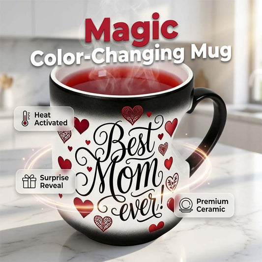 Tasse thermosensible « Best Mom Ever » qui change de couleur