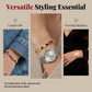 💫✨ PROMO LIMITÉE -50% ! Bracelet Céleste – Charme Soleil/Lune/Étoile, Cristaux Multicolores, Doré, Cadeau Parfait