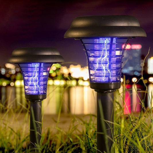 ✨Retour limité en été&Durée limitée 70% de réduction✨🚫🦟Solar Mosquito Zapper Lamp Stake