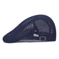 🧢 PROMO LIMITÉE 50% DE RÉDUCTION ! ✨ Casquette Plate Respirante avec Sangle Réglable – Tissu Mesh, Style Ivy 🍂