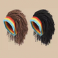 Bonnet unisexe en tricot avec dreadlocks
