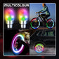 💡 50% DE RÉDUCTION 🔥 Feux de roue LED étanches – Multicolores & clips faciles – Rechargeables USB, parfaits pour vélos, trottinettes ou fauteuils – sécurité accrue la nuit 🌙