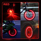 💡 50% DE RÉDUCTION 🔥 Feux de roue LED étanches – Multicolores & clips faciles – Rechargeables USB, parfaits pour vélos, trottinettes ou fauteuils – sécurité accrue la nuit 🌙
