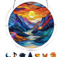 Puzzle en acrylique « Coucher de soleil et mer » à accrocher à la fenêtre