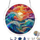 Puzzle en acrylique « Coucher de soleil et mer » à accrocher à la fenêtre