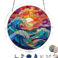 Puzzle en acrylique « Coucher de soleil et mer » à accrocher à la fenêtre