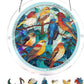 Puzzle en acrylique « Coucher de soleil et mer » à accrocher à la fenêtre