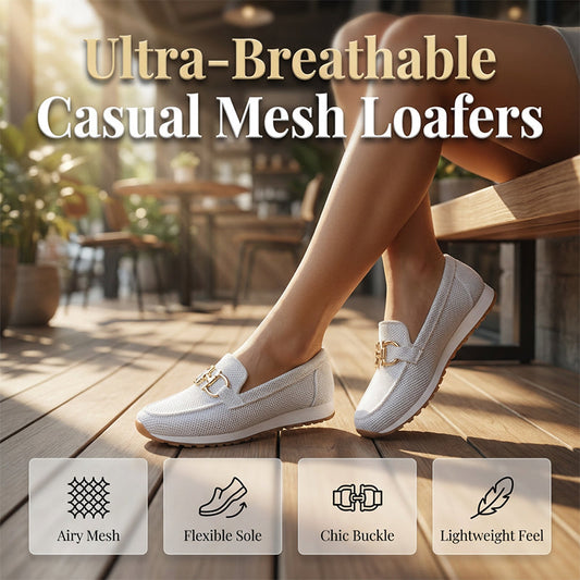 ⏰🔥 50 % de réduction pour une durée limitée ! 👡 Mocassins en maille pour femme : confort et style en toutes circonstances ✨🌿